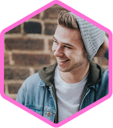 Teenager smiling at the camera